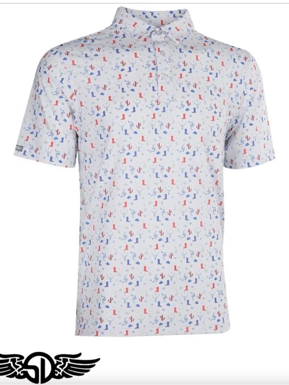 Straight Down Mesquite Golf Polo